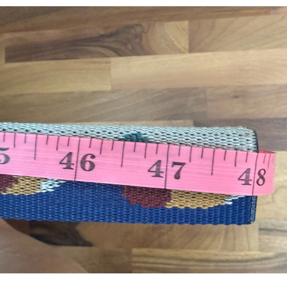 Bison Designs Mallard Duck Woven Web Belt Blue National Molding Buckle 48 Inch - Picture 5 of 5